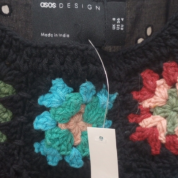 Asos Crochet Floral Dress Nwt - Picture 4 of 11